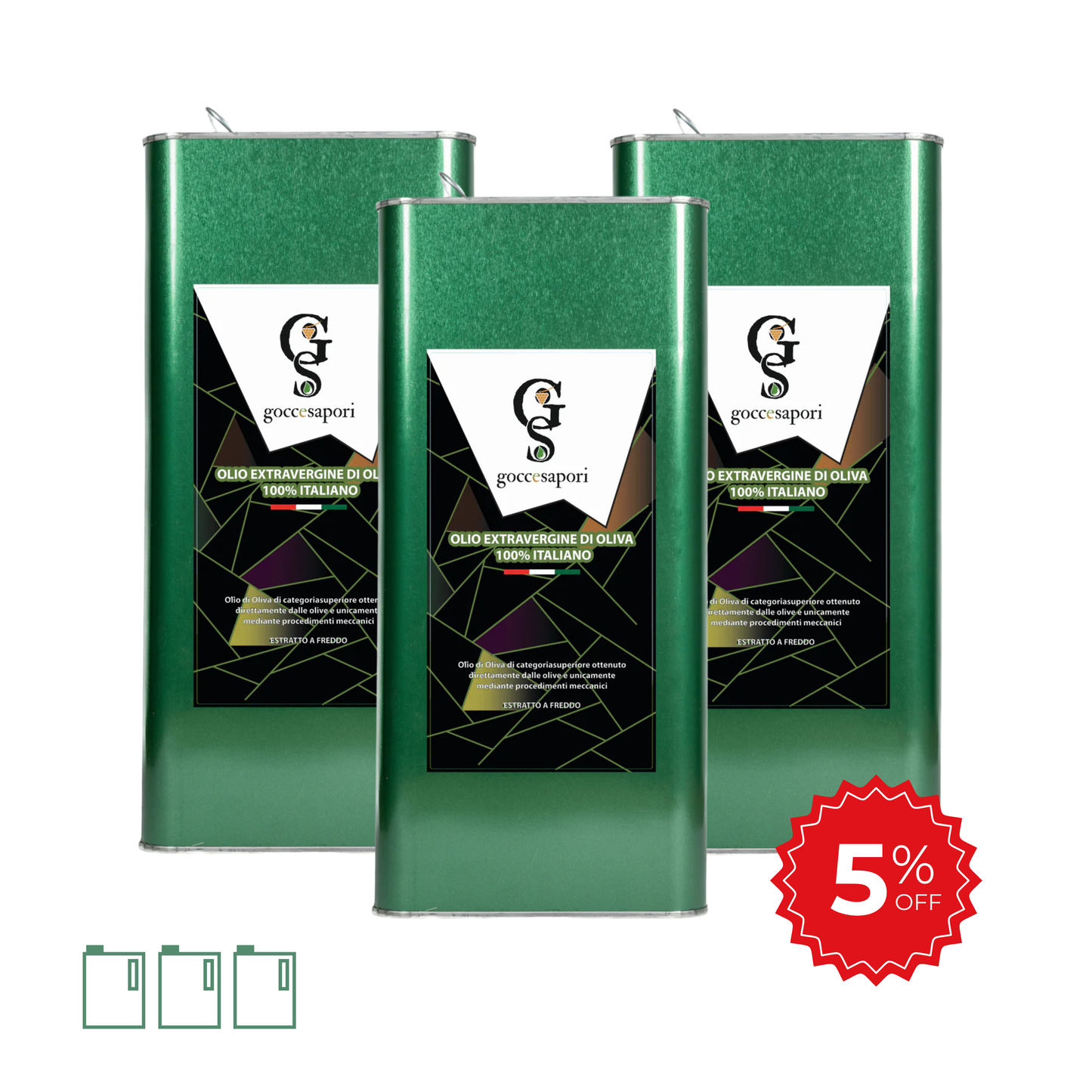 Olio EVO - 5 Litri - Box da 3