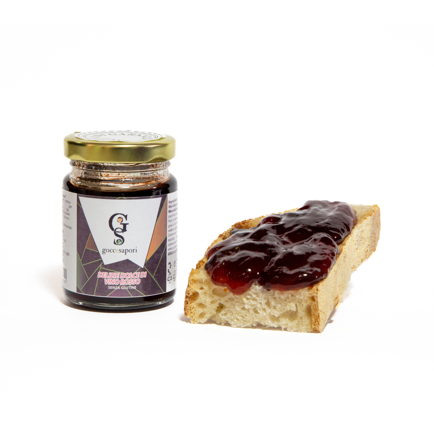 Delizia dolce di vino rosso
